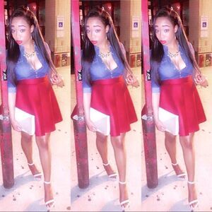 Burgundy Skater Skirt!!!